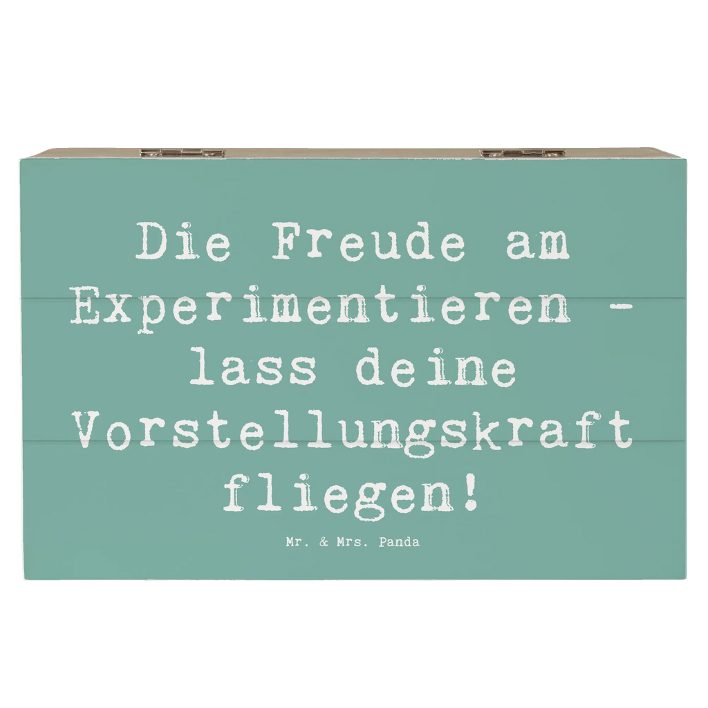 Holzkiste Spruch Die Freude am Experimentieren Holzkiste, Kiste, Schatzkiste, Truhe, Schatulle, XXL, Erinnerungsbox, Erinnerungskiste, Dekokiste, Aufbewahrungsbox, Geschenkbox, Geschenkdose