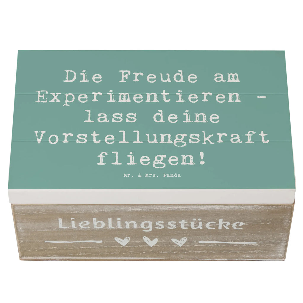 Holzkiste Spruch Die Freude am Experimentieren Holzkiste, Kiste, Schatzkiste, Truhe, Schatulle, XXL, Erinnerungsbox, Erinnerungskiste, Dekokiste, Aufbewahrungsbox, Geschenkbox, Geschenkdose