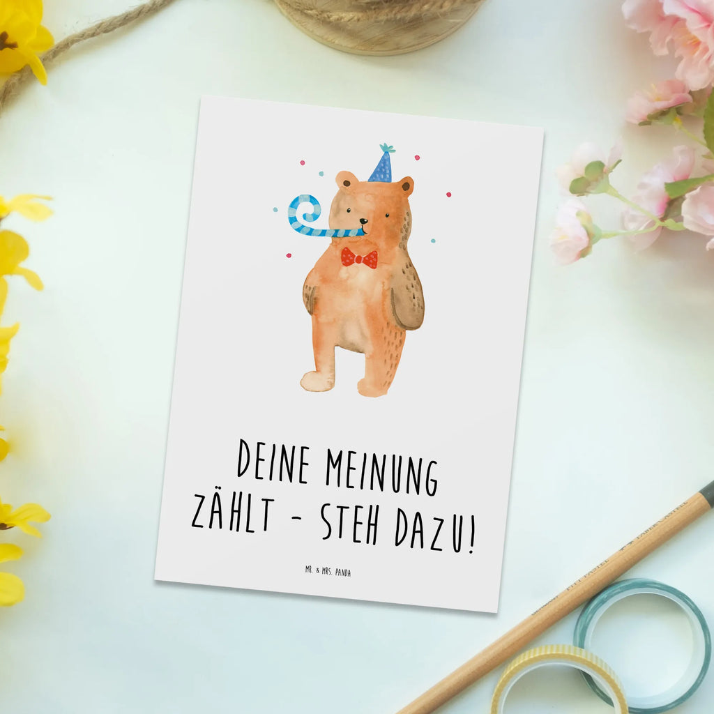 Postkarte Mutig zu Meinungen Postkarte, Karte, Geschenkkarte, Grußkarte, Einladung, Ansichtskarte, Geburtstagskarte, Einladungskarte, Dankeskarte, Ansichtskarten, Einladung Geburtstag, Einladungskarten Geburtstag