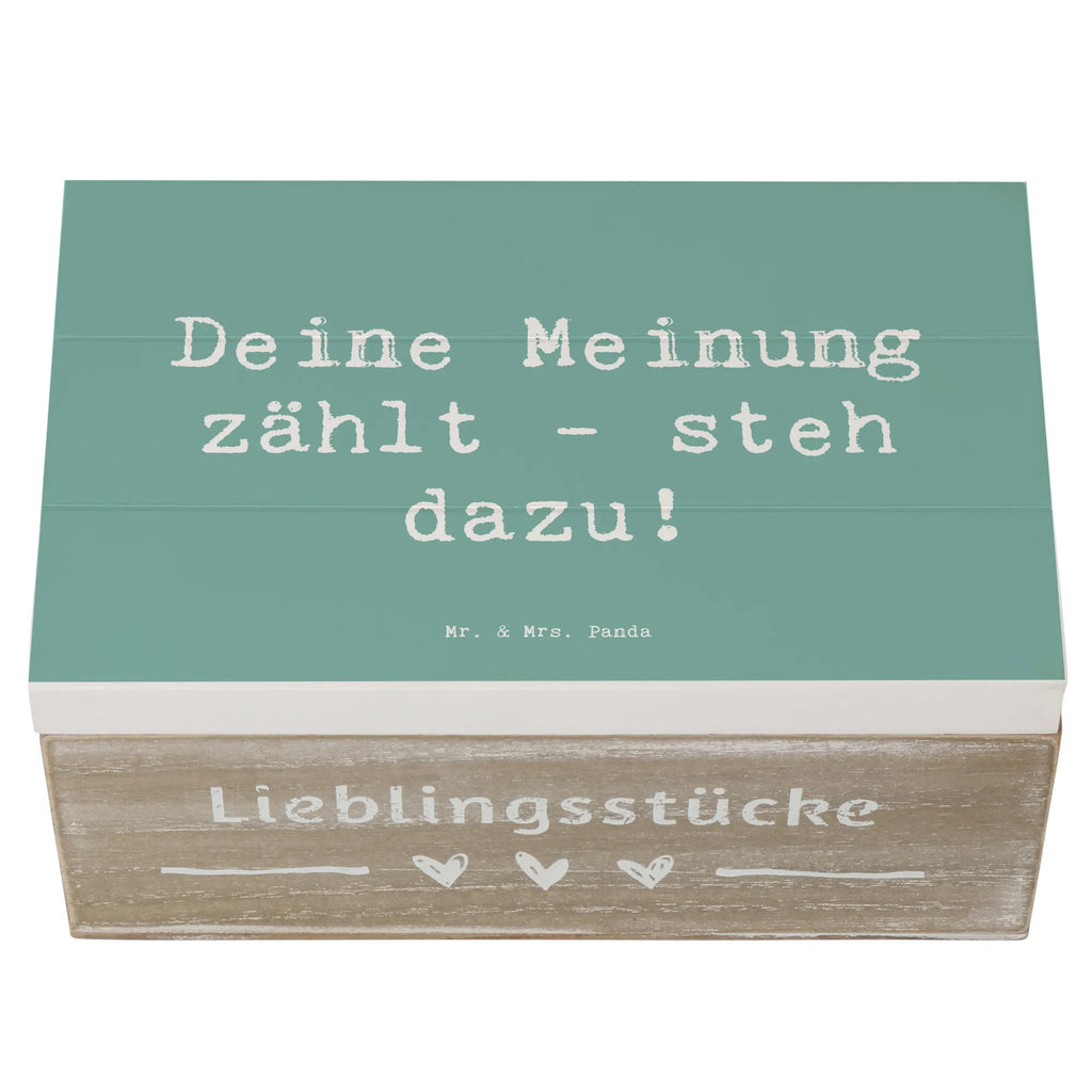 Holzkiste Spruch Mutig zu Meinungen Holzkiste, Kiste, Schatzkiste, Truhe, Schatulle, XXL, Erinnerungsbox, Erinnerungskiste, Dekokiste, Aufbewahrungsbox, Geschenkbox, Geschenkdose