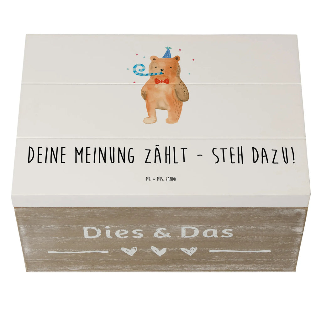 Holzkiste Mutig zu Meinungen Holzkiste, Kiste, Schatzkiste, Truhe, Schatulle, XXL, Erinnerungsbox, Erinnerungskiste, Dekokiste, Aufbewahrungsbox, Geschenkbox, Geschenkdose