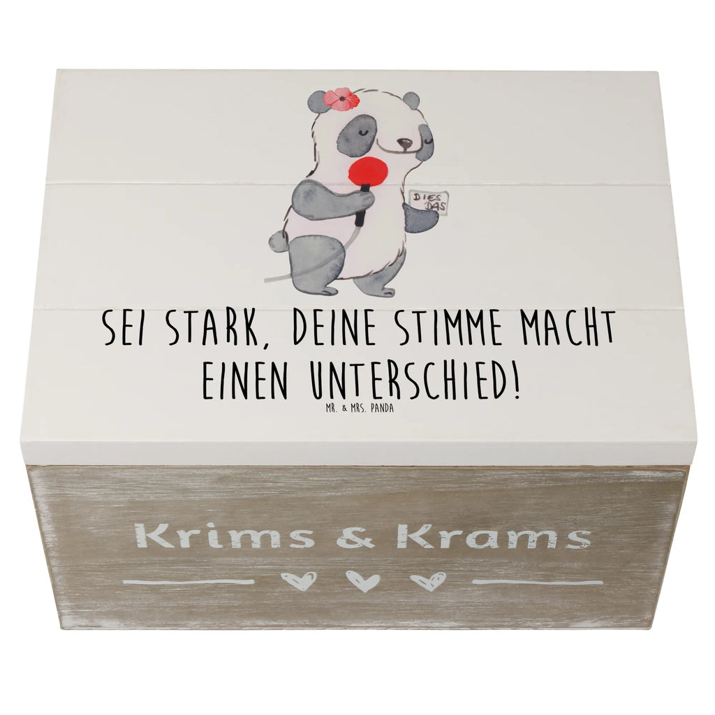 Holzkiste Deine Stimme zählt Holzkiste, Kiste, Schatzkiste, Truhe, Schatulle, XXL, Erinnerungsbox, Erinnerungskiste, Dekokiste, Aufbewahrungsbox, Geschenkbox, Geschenkdose