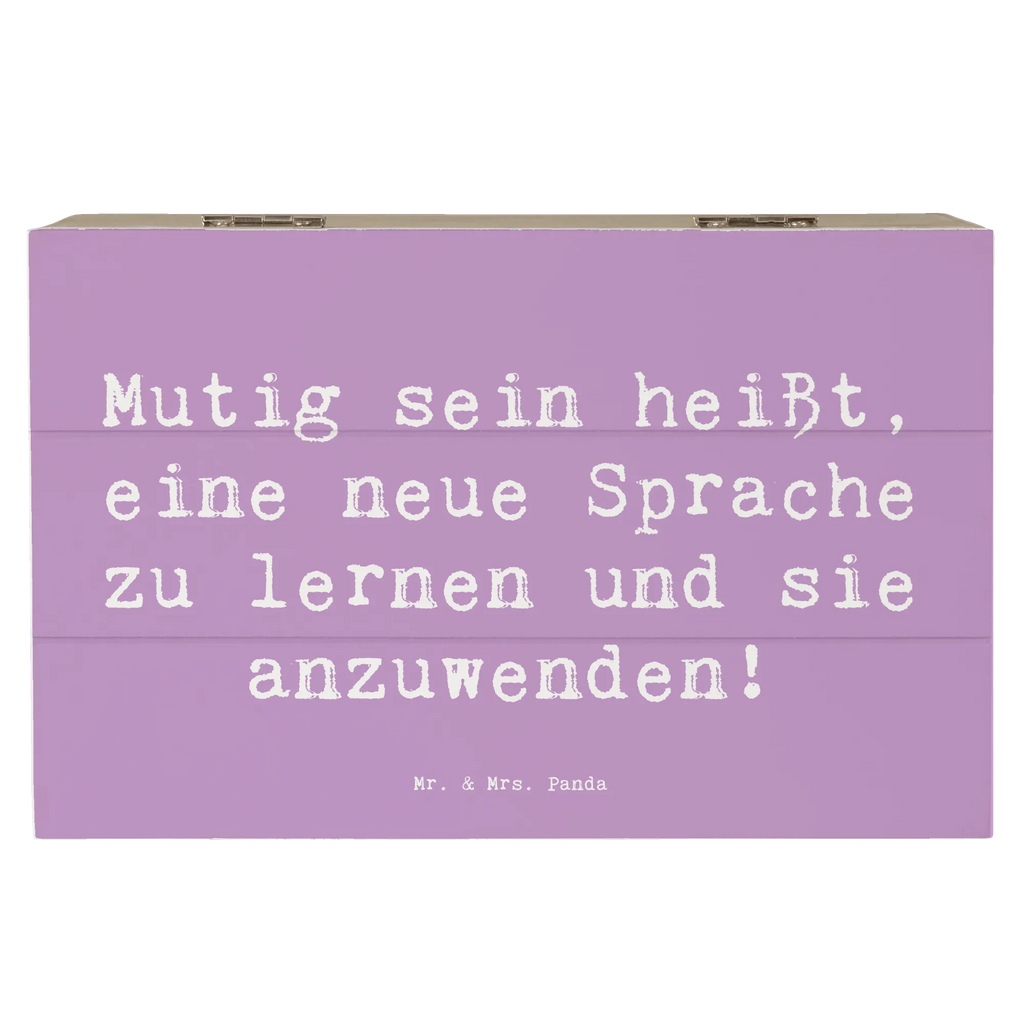 Holzkiste Spruch Sprachen Lernen und Anwenden Holzkiste, Kiste, Schatzkiste, Truhe, Schatulle, XXL, Erinnerungsbox, Erinnerungskiste, Dekokiste, Aufbewahrungsbox, Geschenkbox, Geschenkdose