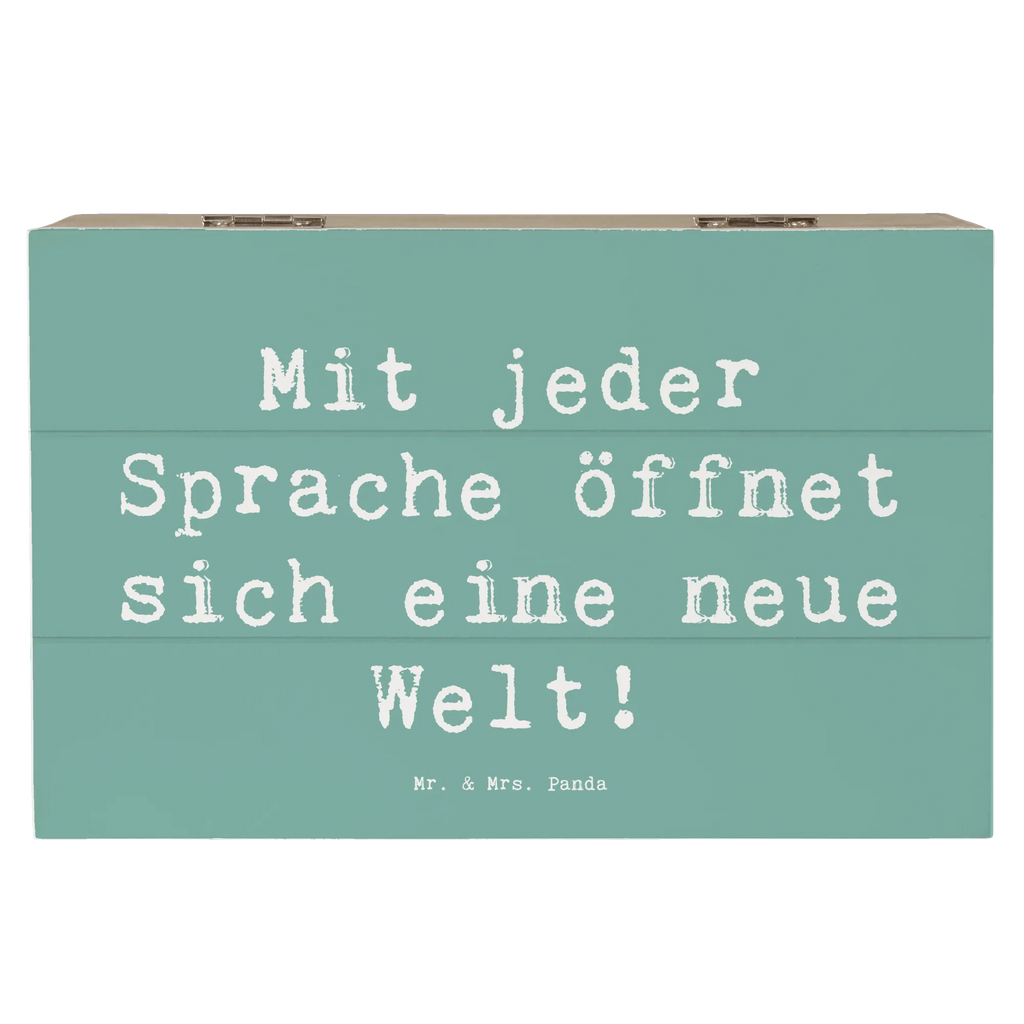 Holzkiste Spruch Sprachen lernen Holzkiste, Kiste, Schatzkiste, Truhe, Schatulle, XXL, Erinnerungsbox, Erinnerungskiste, Dekokiste, Aufbewahrungsbox, Geschenkbox, Geschenkdose