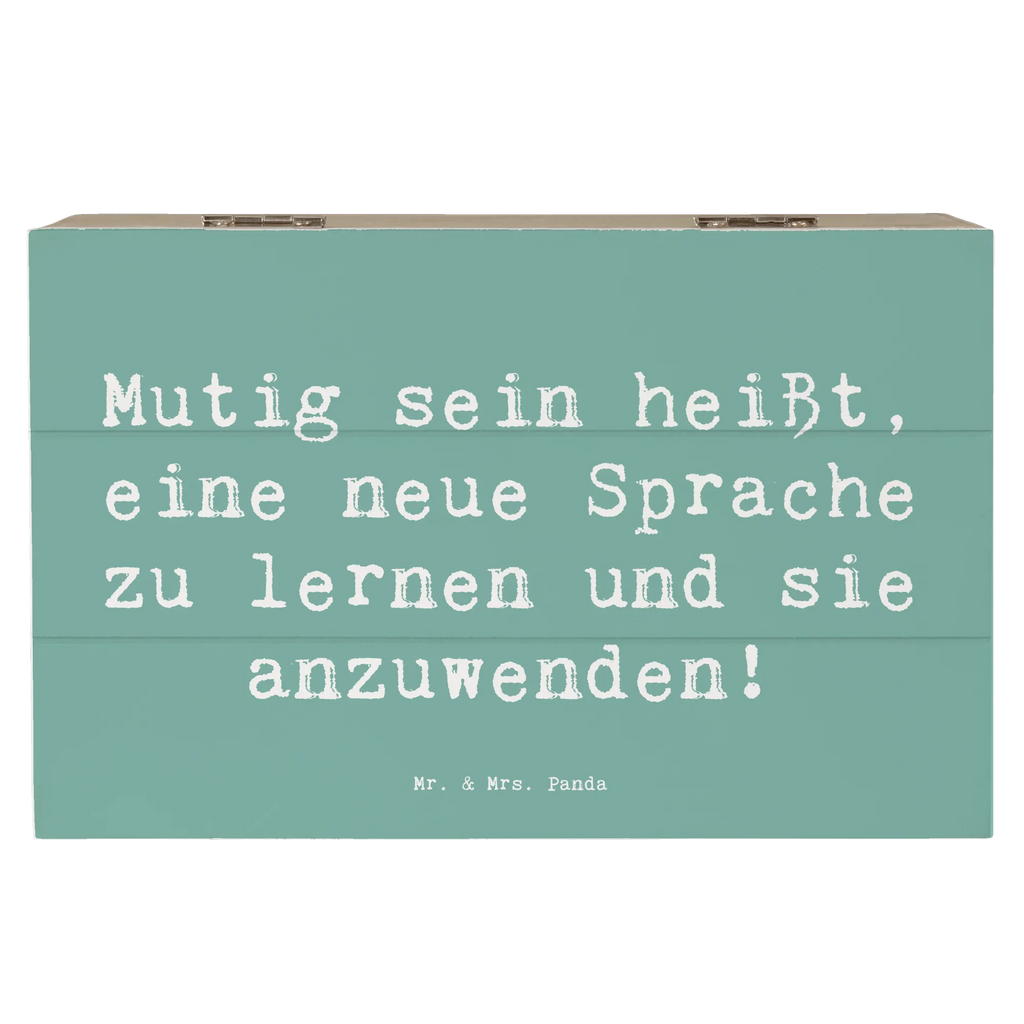 Holzkiste Spruch Sprachen Lernen und Anwenden Holzkiste, Kiste, Schatzkiste, Truhe, Schatulle, XXL, Erinnerungsbox, Erinnerungskiste, Dekokiste, Aufbewahrungsbox, Geschenkbox, Geschenkdose