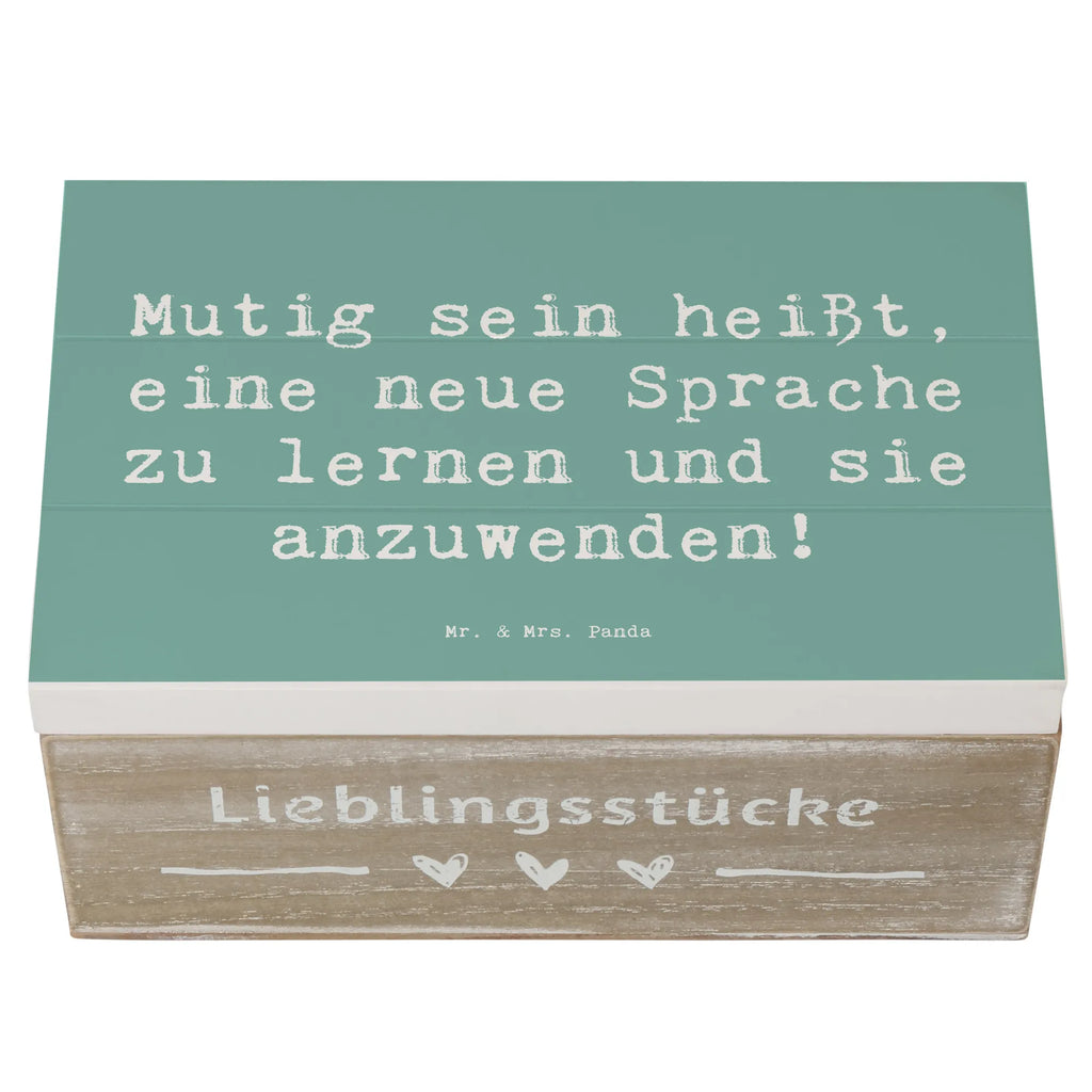 Holzkiste Spruch Sprachen Lernen und Anwenden Holzkiste, Kiste, Schatzkiste, Truhe, Schatulle, XXL, Erinnerungsbox, Erinnerungskiste, Dekokiste, Aufbewahrungsbox, Geschenkbox, Geschenkdose