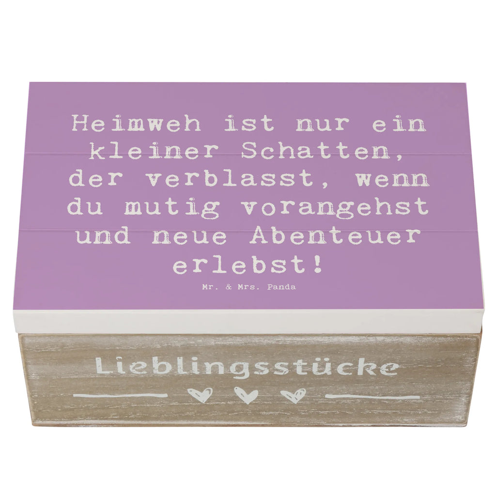 Holzkiste Spruch Heimweh überwinden Abenteuer erleben Holzkiste, Kiste, Schatzkiste, Truhe, Schatulle, XXL, Erinnerungsbox, Erinnerungskiste, Dekokiste, Aufbewahrungsbox, Geschenkbox, Geschenkdose