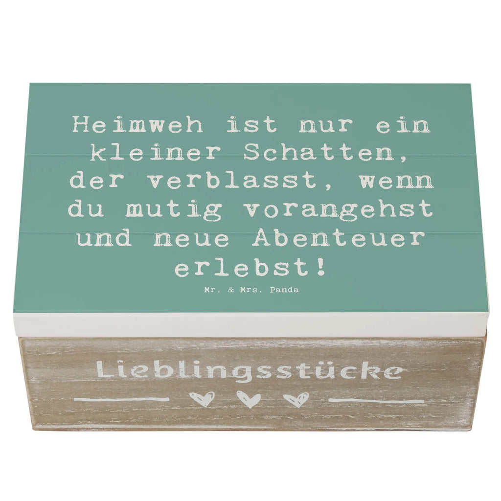 Holzkiste Spruch Heimweh überwinden Abenteuer erleben Holzkiste, Kiste, Schatzkiste, Truhe, Schatulle, XXL, Erinnerungsbox, Erinnerungskiste, Dekokiste, Aufbewahrungsbox, Geschenkbox, Geschenkdose