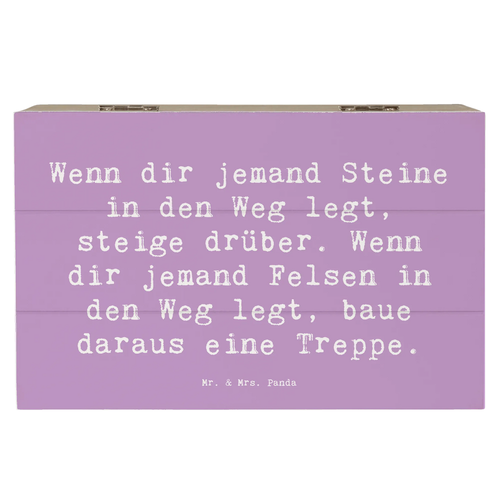 Holzkiste Spruch Stolpersteine im Alltag meistern Holzkiste, Kiste, Schatzkiste, Truhe, Schatulle, XXL, Erinnerungsbox, Erinnerungskiste, Dekokiste, Aufbewahrungsbox, Geschenkbox, Geschenkdose