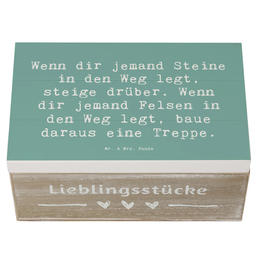 Holzkiste Spruch Stolpersteine im Alltag meistern Holzkiste, Kiste, Schatzkiste, Truhe, Schatulle, XXL, Erinnerungsbox, Erinnerungskiste, Dekokiste, Aufbewahrungsbox, Geschenkbox, Geschenkdose