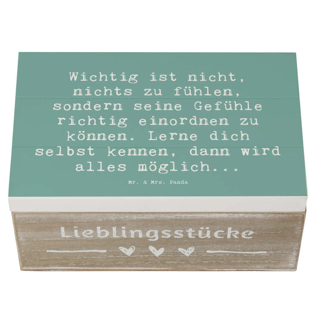 Holzkiste Spruch Emotionen ausdrücken Weisheit Holzkiste, Kiste, Schatzkiste, Truhe, Schatulle, XXL, Erinnerungsbox, Erinnerungskiste, Dekokiste, Aufbewahrungsbox, Geschenkbox, Geschenkdose