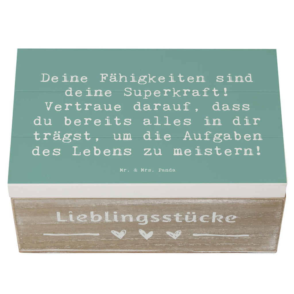 Holzkiste Spruch Vertrauen in Fähigkeiten Holzkiste, Kiste, Schatzkiste, Truhe, Schatulle, XXL, Erinnerungsbox, Erinnerungskiste, Dekokiste, Aufbewahrungsbox, Geschenkbox, Geschenkdose