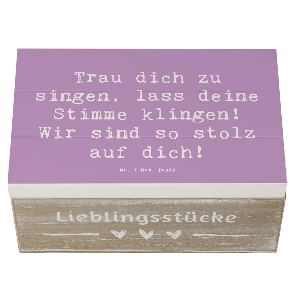 Holzkiste Spruch Vokale und musikalische Auftritte meistern Holzkiste, Kiste, Schatzkiste, Truhe, Schatulle, XXL, Erinnerungsbox, Erinnerungskiste, Dekokiste, Aufbewahrungsbox, Geschenkbox, Geschenkdose