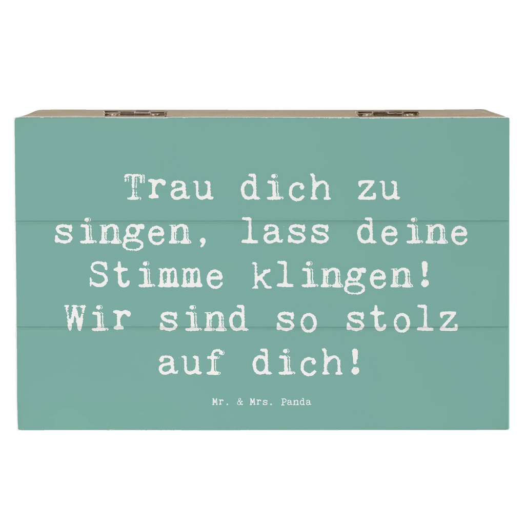 Holzkiste Spruch Vokale und musikalische Auftritte meistern Holzkiste, Kiste, Schatzkiste, Truhe, Schatulle, XXL, Erinnerungsbox, Erinnerungskiste, Dekokiste, Aufbewahrungsbox, Geschenkbox, Geschenkdose