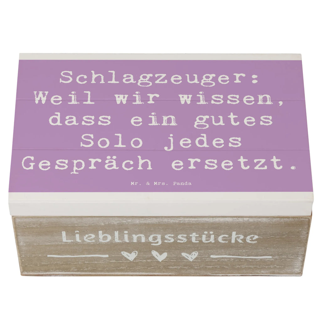 Holzkiste Spruch Schlagzeug Solo Holzkiste, Kiste, Schatzkiste, Truhe, Schatulle, XXL, Erinnerungsbox, Erinnerungskiste, Dekokiste, Aufbewahrungsbox, Geschenkbox, Geschenkdose, Instrumente, Geschenke Musiker, Musikliebhaber