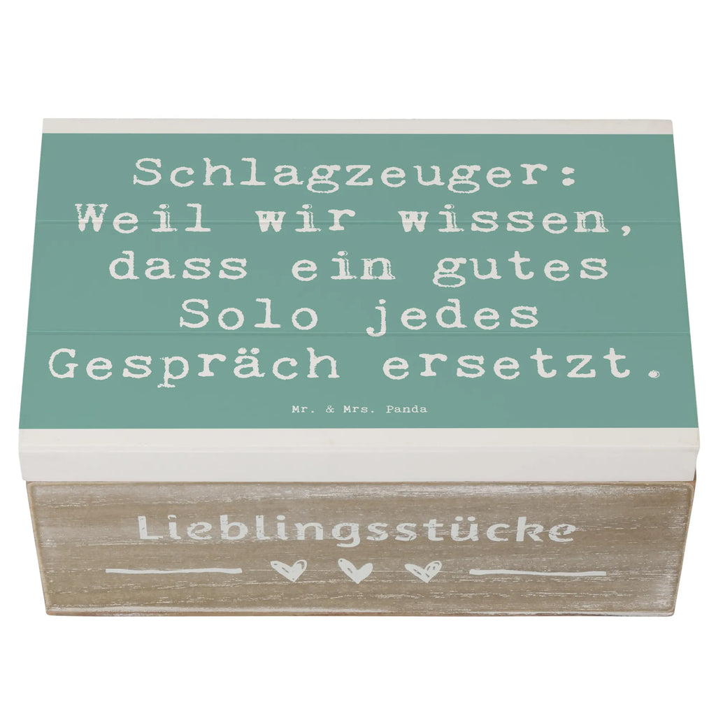 Holzkiste Spruch Schlagzeug Solo Holzkiste, Kiste, Schatzkiste, Truhe, Schatulle, XXL, Erinnerungsbox, Erinnerungskiste, Dekokiste, Aufbewahrungsbox, Geschenkbox, Geschenkdose, Instrumente, Geschenke Musiker, Musikliebhaber