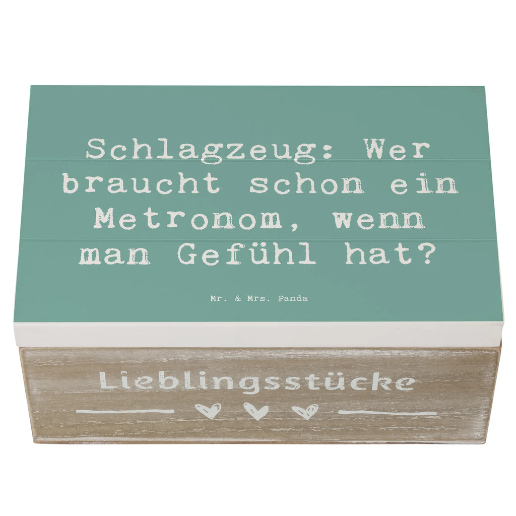 Holzkiste Spruch Schlagzeug Gefühl Holzkiste, Kiste, Schatzkiste, Truhe, Schatulle, XXL, Erinnerungsbox, Erinnerungskiste, Dekokiste, Aufbewahrungsbox, Geschenkbox, Geschenkdose, Instrumente, Geschenke Musiker, Musikliebhaber