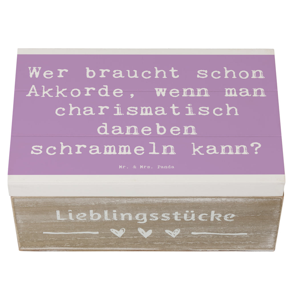 Holzkiste Spruch Charisma Gitarre Holzkiste, Kiste, Schatzkiste, Truhe, Schatulle, XXL, Erinnerungsbox, Erinnerungskiste, Dekokiste, Aufbewahrungsbox, Geschenkbox, Geschenkdose, Instrumente, Geschenke Musiker, Musikliebhaber