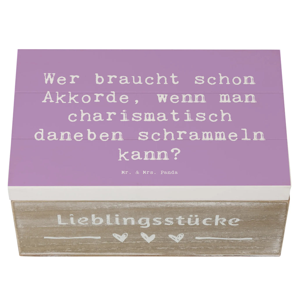 Holzkiste Spruch Charisma Gitarre Holzkiste, Kiste, Schatzkiste, Truhe, Schatulle, XXL, Erinnerungsbox, Erinnerungskiste, Dekokiste, Aufbewahrungsbox, Geschenkbox, Geschenkdose, Instrumente, Geschenke Musiker, Musikliebhaber