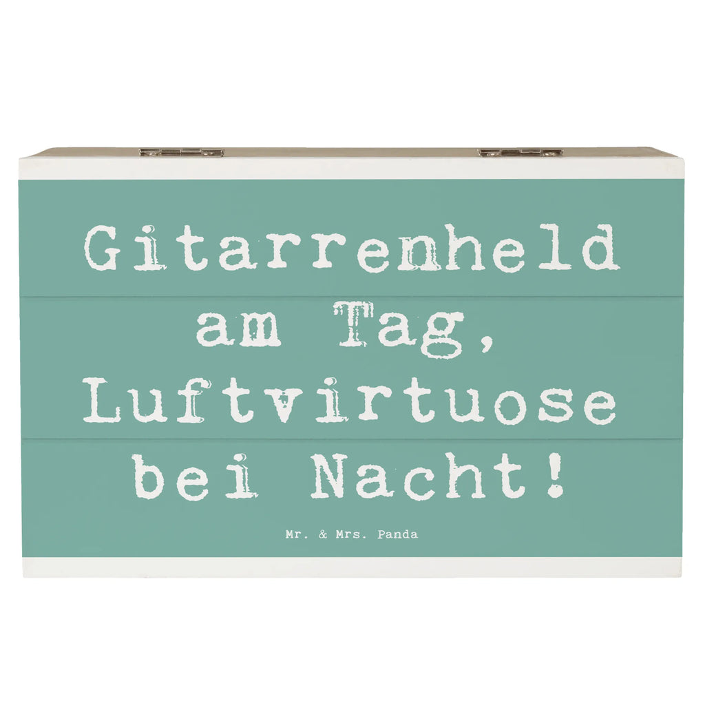 Holzkiste Spruch Gitarrenheld Holzkiste, Kiste, Schatzkiste, Truhe, Schatulle, XXL, Erinnerungsbox, Erinnerungskiste, Dekokiste, Aufbewahrungsbox, Geschenkbox, Geschenkdose, Instrumente, Geschenke Musiker, Musikliebhaber