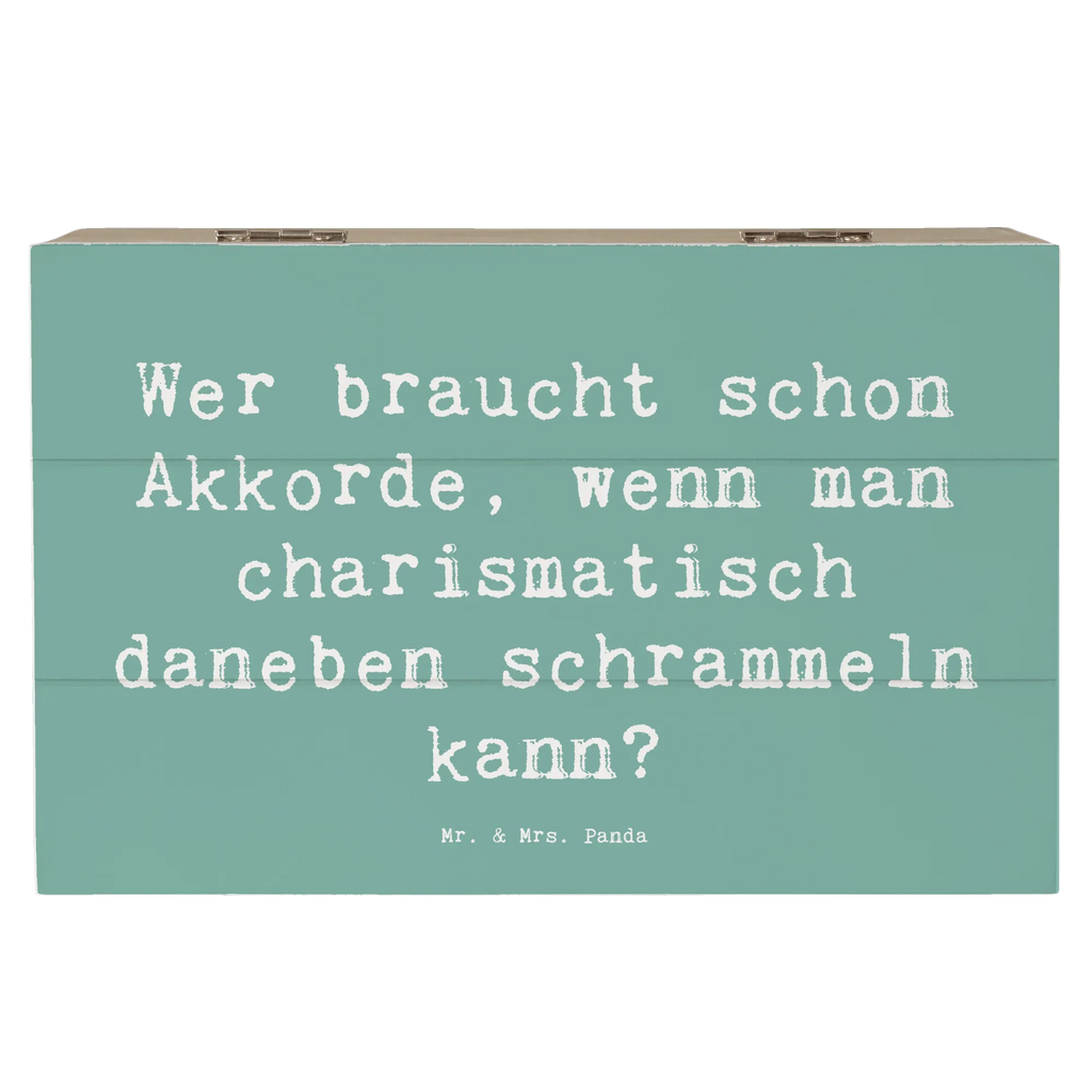 Holzkiste Spruch Charisma Gitarre Holzkiste, Kiste, Schatzkiste, Truhe, Schatulle, XXL, Erinnerungsbox, Erinnerungskiste, Dekokiste, Aufbewahrungsbox, Geschenkbox, Geschenkdose, Instrumente, Geschenke Musiker, Musikliebhaber