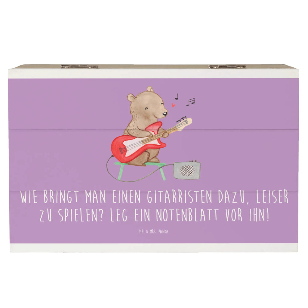 Holzkiste Gitarren Trick Holzkiste, Kiste, Schatzkiste, Truhe, Schatulle, XXL, Erinnerungsbox, Erinnerungskiste, Dekokiste, Aufbewahrungsbox, Geschenkbox, Geschenkdose, Instrumente, Geschenke Musiker, Musikliebhaber