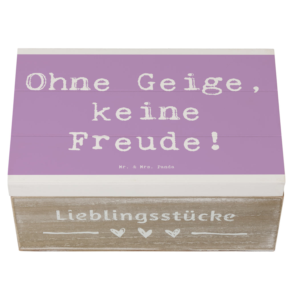 Holzkiste Spruch Geige Freude Holzkiste, Kiste, Schatzkiste, Truhe, Schatulle, XXL, Erinnerungsbox, Erinnerungskiste, Dekokiste, Aufbewahrungsbox, Geschenkbox, Geschenkdose, Instrumente, Geschenke Musiker, Musikliebhaber