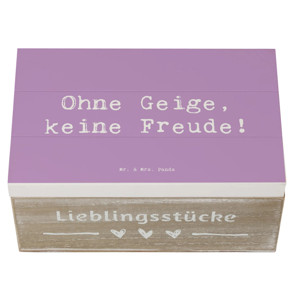 Holzkiste Spruch Geige Freude Holzkiste, Kiste, Schatzkiste, Truhe, Schatulle, XXL, Erinnerungsbox, Erinnerungskiste, Dekokiste, Aufbewahrungsbox, Geschenkbox, Geschenkdose, Instrumente, Geschenke Musiker, Musikliebhaber