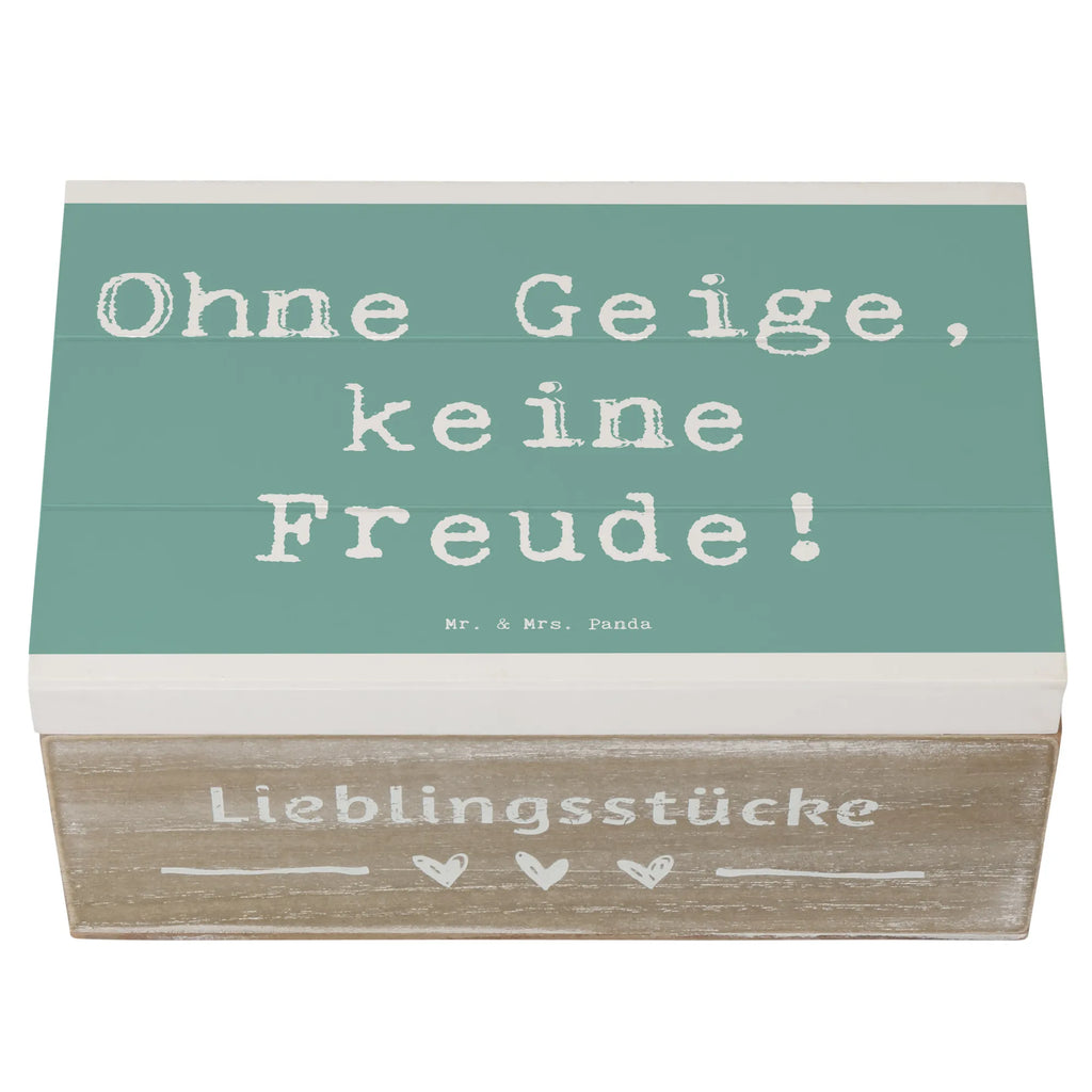 Holzkiste Spruch Geige Freude Holzkiste, Kiste, Schatzkiste, Truhe, Schatulle, XXL, Erinnerungsbox, Erinnerungskiste, Dekokiste, Aufbewahrungsbox, Geschenkbox, Geschenkdose, Instrumente, Geschenke Musiker, Musikliebhaber