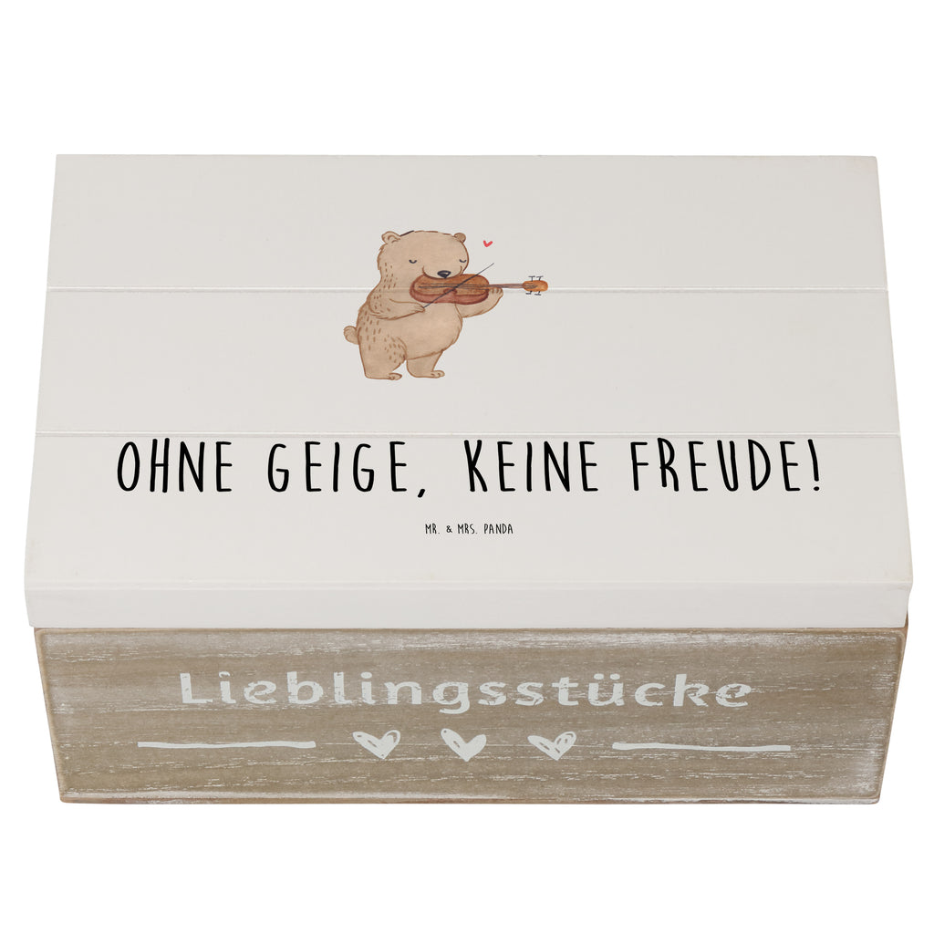 Holzkiste Geige Freude Holzkiste, Kiste, Schatzkiste, Truhe, Schatulle, XXL, Erinnerungsbox, Erinnerungskiste, Dekokiste, Aufbewahrungsbox, Geschenkbox, Geschenkdose, Instrumente, Geschenke Musiker, Musikliebhaber