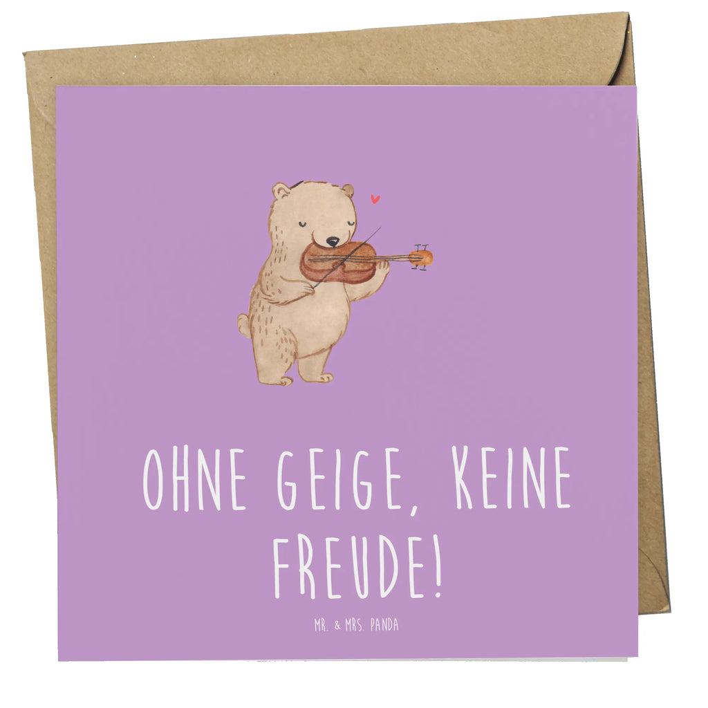 Deluxe Karte Geige Freude Karte, Grußkarte, Klappkarte, Einladungskarte, Glückwunschkarte, Hochzeitskarte, Geburtstagskarte, Hochwertige Grußkarte, Hochwertige Klappkarte, Instrumente, Geschenke Musiker, Musikliebhaber