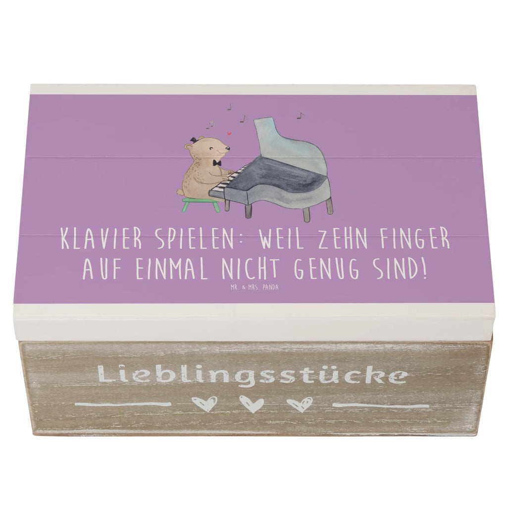 Holzkiste Klavier Magie Holzkiste, Kiste, Schatzkiste, Truhe, Schatulle, XXL, Erinnerungsbox, Erinnerungskiste, Dekokiste, Aufbewahrungsbox, Geschenkbox, Geschenkdose, Instrumente, Geschenke Musiker, Musikliebhaber