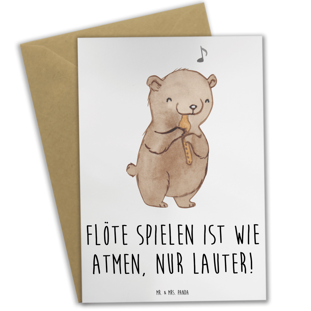 Grußkarte Flöte Atem Grußkarte, Klappkarte, Einladungskarte, Glückwunschkarte, Hochzeitskarte, Geburtstagskarte, Karte, Ansichtskarten, Instrumente, Geschenke Musiker, Musikliebhaber