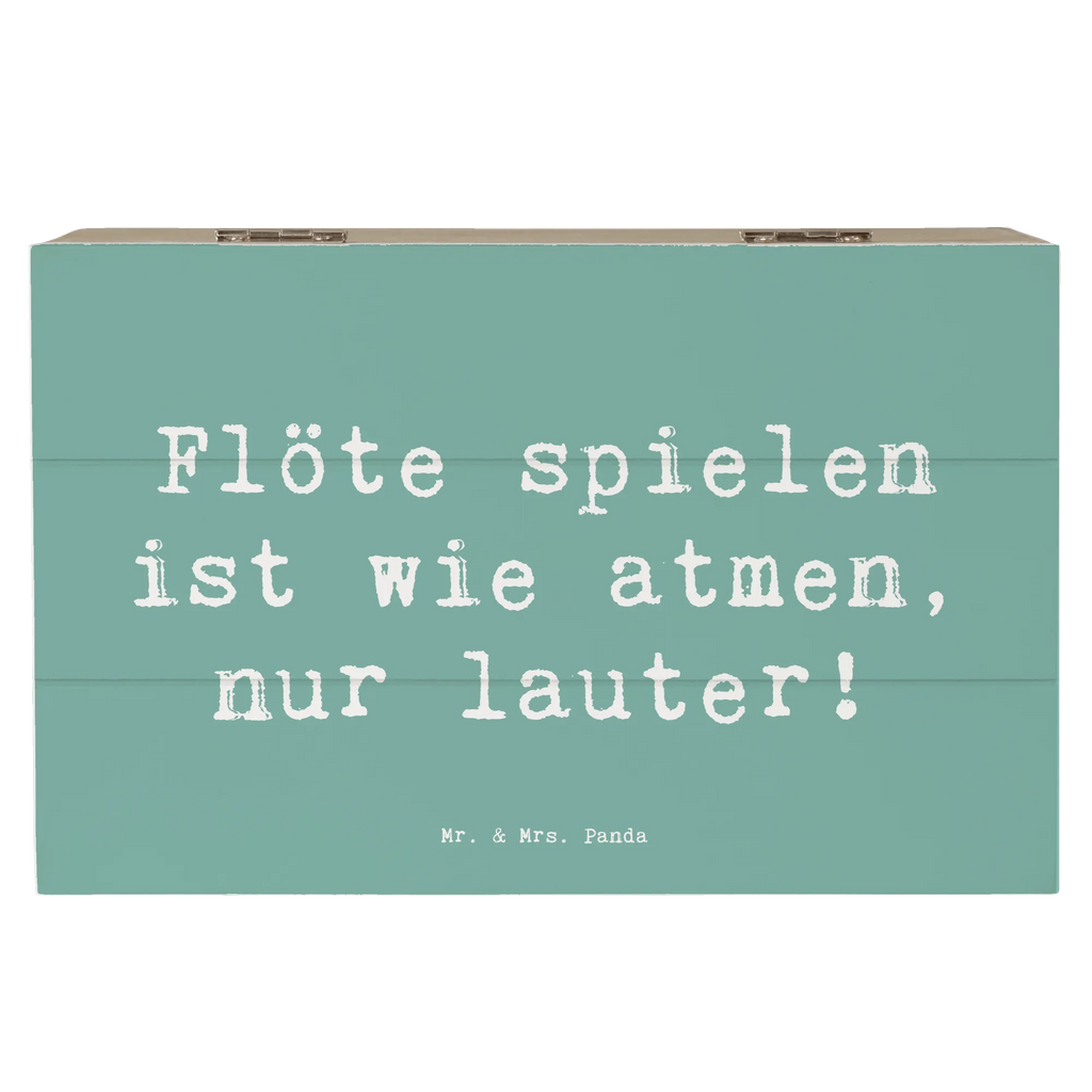 Holzkiste Spruch Flöte Atem Holzkiste, Kiste, Schatzkiste, Truhe, Schatulle, XXL, Erinnerungsbox, Erinnerungskiste, Dekokiste, Aufbewahrungsbox, Geschenkbox, Geschenkdose, Instrumente, Geschenke Musiker, Musikliebhaber