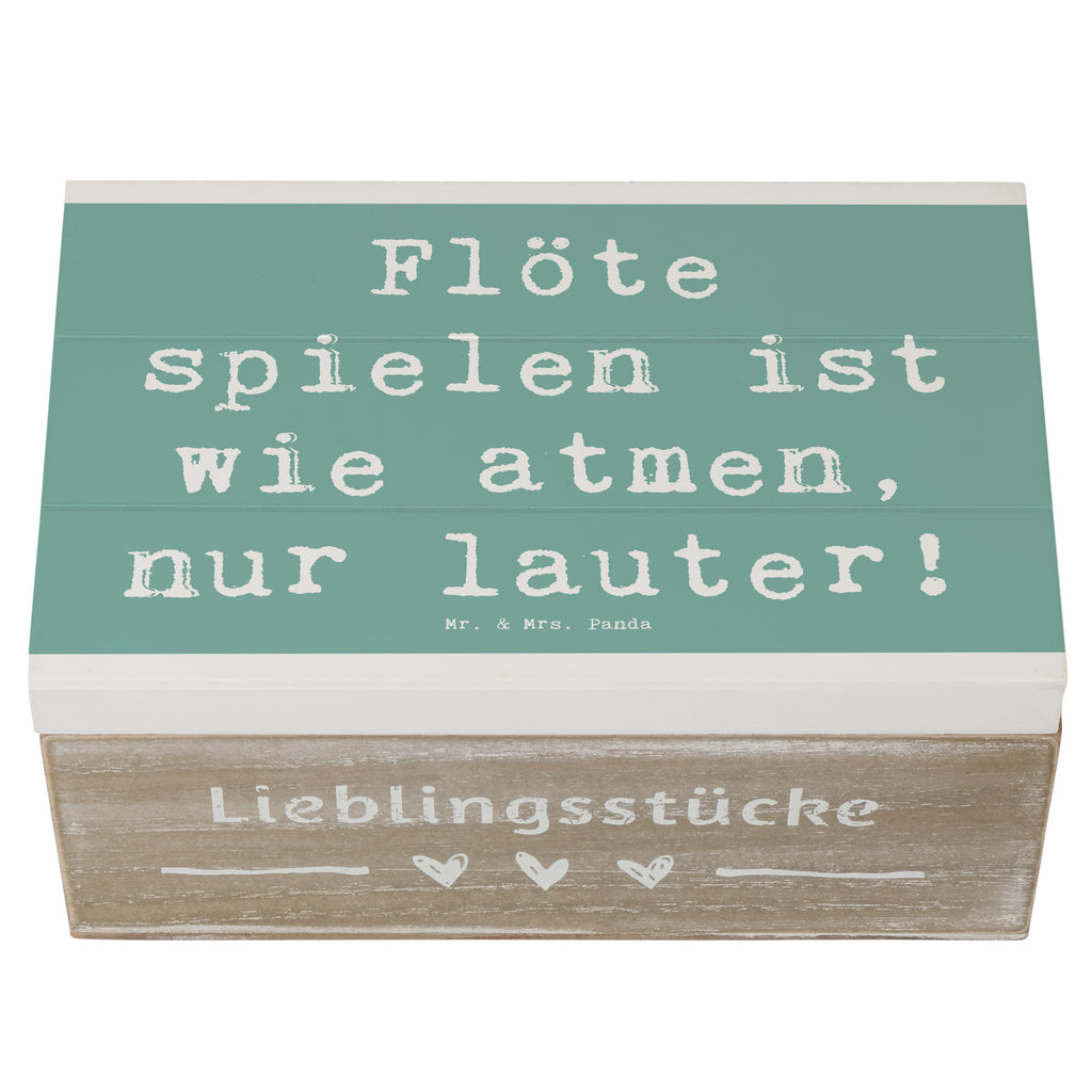 Holzkiste Spruch Flöte Atem Holzkiste, Kiste, Schatzkiste, Truhe, Schatulle, XXL, Erinnerungsbox, Erinnerungskiste, Dekokiste, Aufbewahrungsbox, Geschenkbox, Geschenkdose, Instrumente, Geschenke Musiker, Musikliebhaber