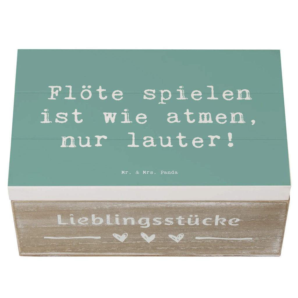 Holzkiste Spruch Flöte Atem Holzkiste, Kiste, Schatzkiste, Truhe, Schatulle, XXL, Erinnerungsbox, Erinnerungskiste, Dekokiste, Aufbewahrungsbox, Geschenkbox, Geschenkdose, Instrumente, Geschenke Musiker, Musikliebhaber