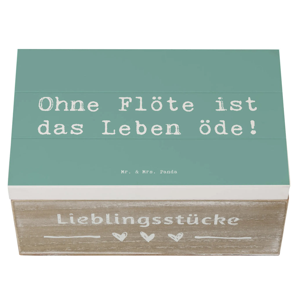 Holzkiste Spruch Flöte Leben Holzkiste, Kiste, Schatzkiste, Truhe, Schatulle, XXL, Erinnerungsbox, Erinnerungskiste, Dekokiste, Aufbewahrungsbox, Geschenkbox, Geschenkdose, Instrumente, Geschenke Musiker, Musikliebhaber