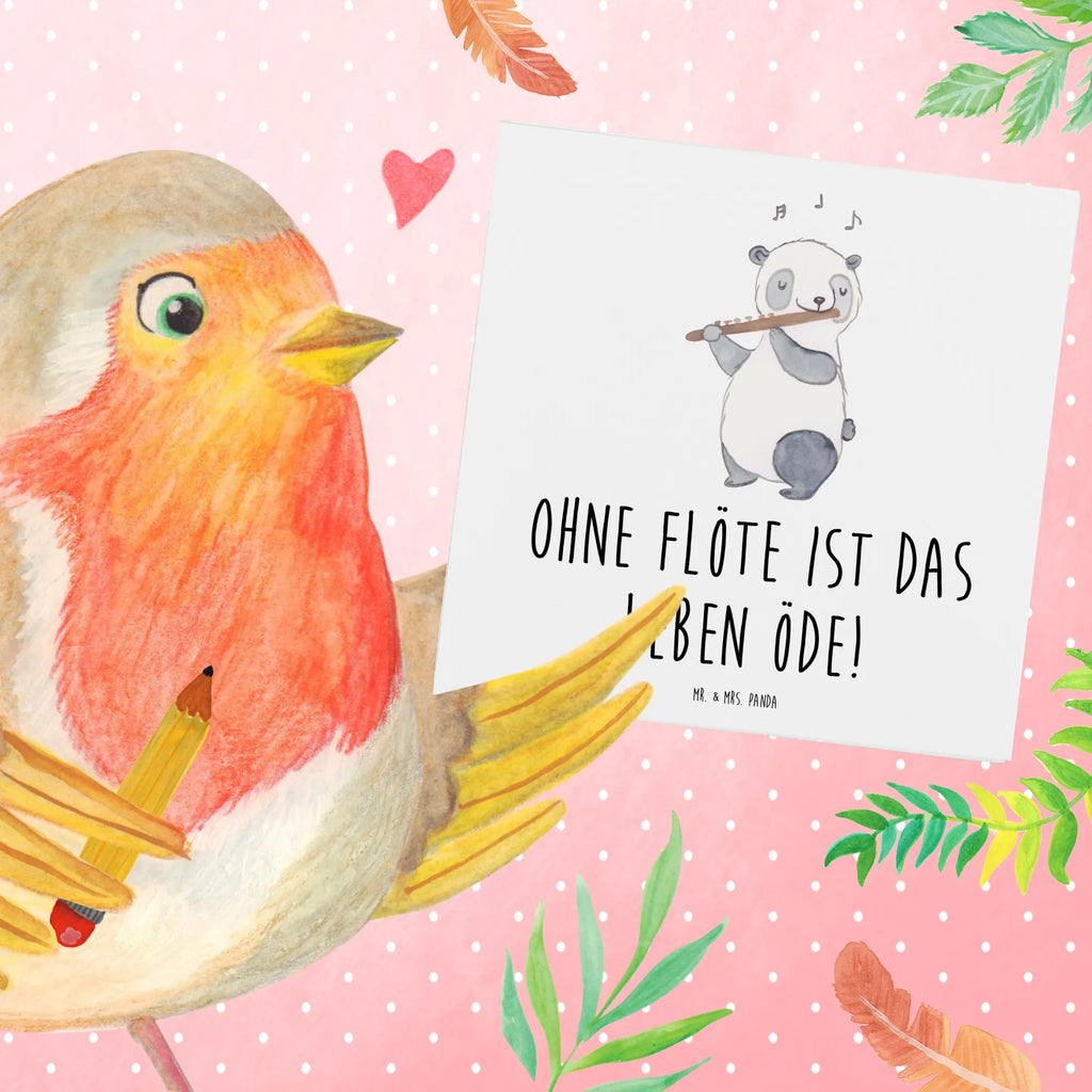 Deluxe Karte Flöte Leben Karte, Grußkarte, Klappkarte, Einladungskarte, Glückwunschkarte, Hochzeitskarte, Geburtstagskarte, Hochwertige Grußkarte, Hochwertige Klappkarte, Instrumente, Geschenke Musiker, Musikliebhaber