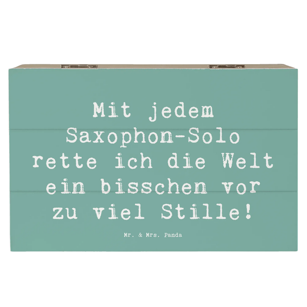 Holzkiste Spruch Saxophon Magie Holzkiste, Kiste, Schatzkiste, Truhe, Schatulle, XXL, Erinnerungsbox, Erinnerungskiste, Dekokiste, Aufbewahrungsbox, Geschenkbox, Geschenkdose, Instrumente, Geschenke Musiker, Musikliebhaber