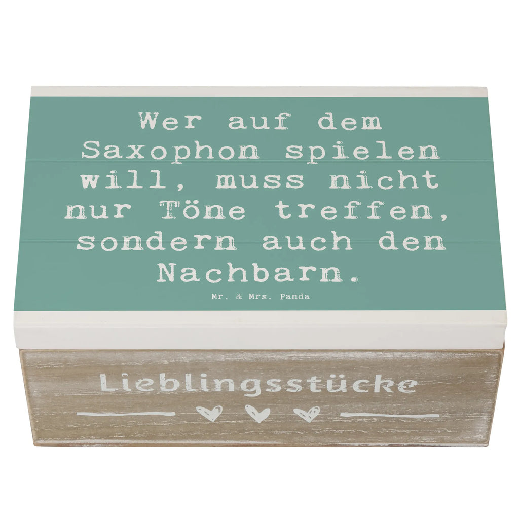 Holzkiste Spruch Saxophon Spieler Holzkiste, Kiste, Schatzkiste, Truhe, Schatulle, XXL, Erinnerungsbox, Erinnerungskiste, Dekokiste, Aufbewahrungsbox, Geschenkbox, Geschenkdose, Instrumente, Geschenke Musiker, Musikliebhaber