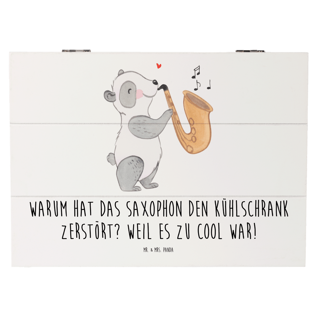 Holzkiste Saxophon Kühlschrank Holzkiste, Kiste, Schatzkiste, Truhe, Schatulle, XXL, Erinnerungsbox, Erinnerungskiste, Dekokiste, Aufbewahrungsbox, Geschenkbox, Geschenkdose, Instrumente, Geschenke Musiker, Musikliebhaber