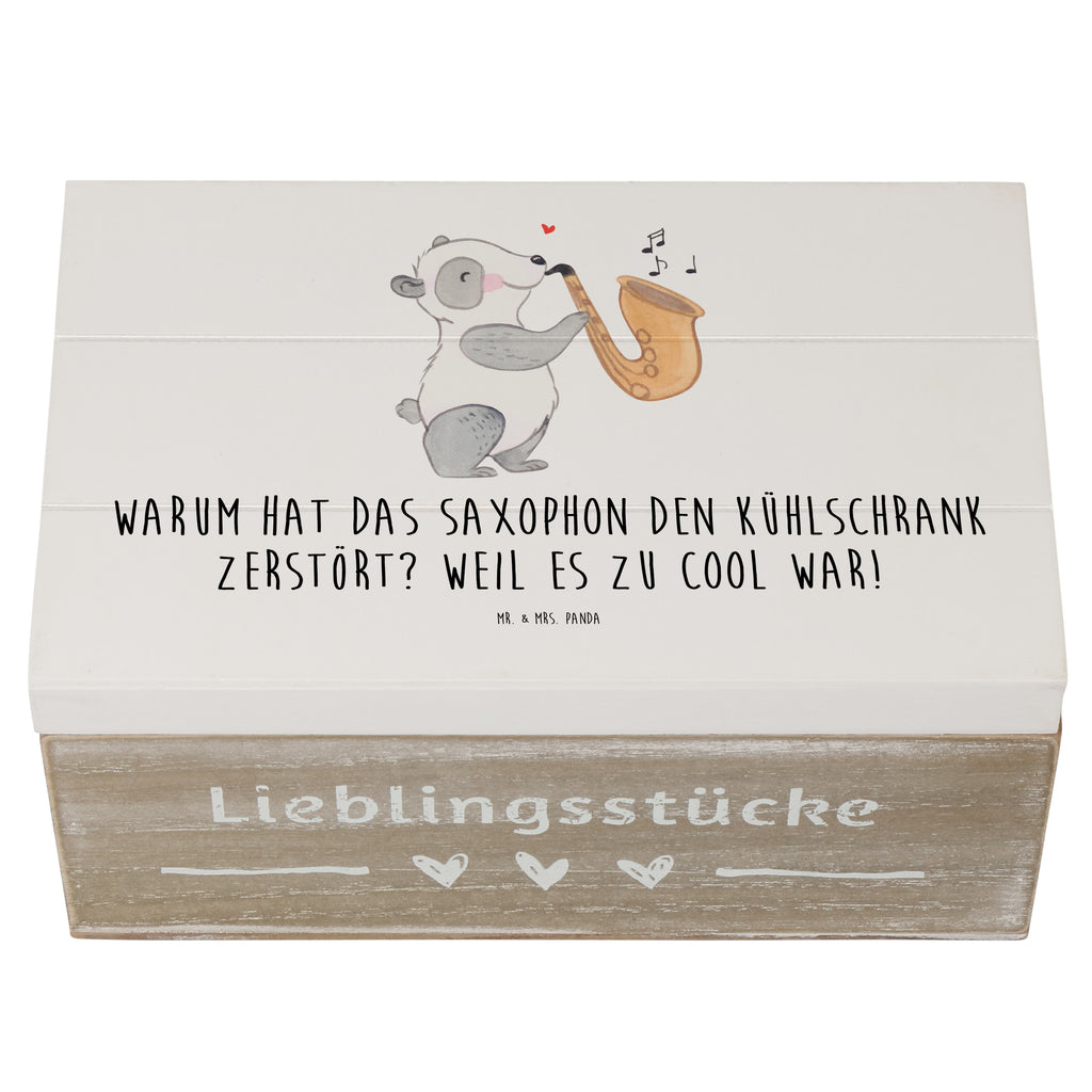 Holzkiste Saxophon Kühlschrank Holzkiste, Kiste, Schatzkiste, Truhe, Schatulle, XXL, Erinnerungsbox, Erinnerungskiste, Dekokiste, Aufbewahrungsbox, Geschenkbox, Geschenkdose, Instrumente, Geschenke Musiker, Musikliebhaber