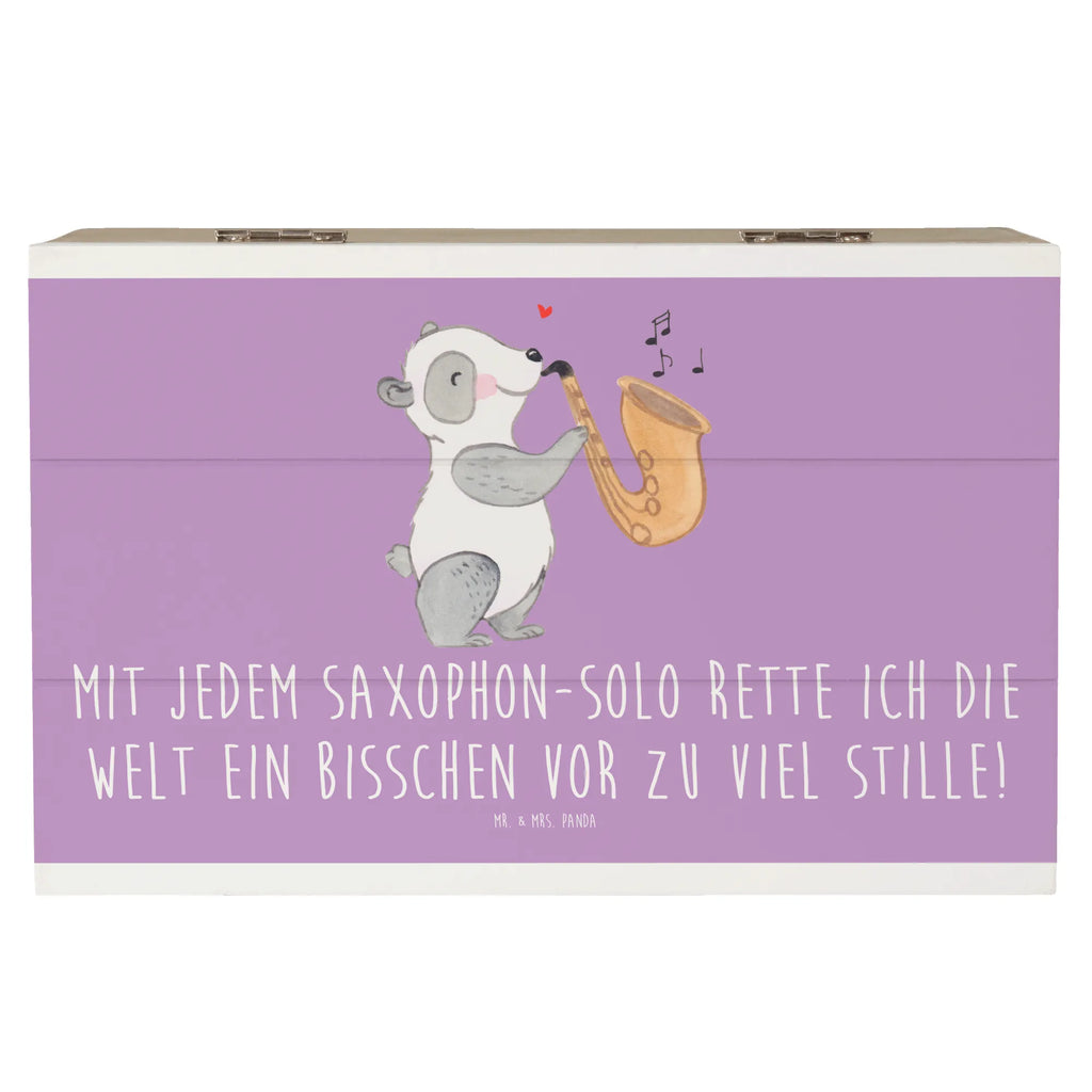 Holzkiste Saxophon Magie Holzkiste, Kiste, Schatzkiste, Truhe, Schatulle, XXL, Erinnerungsbox, Erinnerungskiste, Dekokiste, Aufbewahrungsbox, Geschenkbox, Geschenkdose, Instrumente, Geschenke Musiker, Musikliebhaber