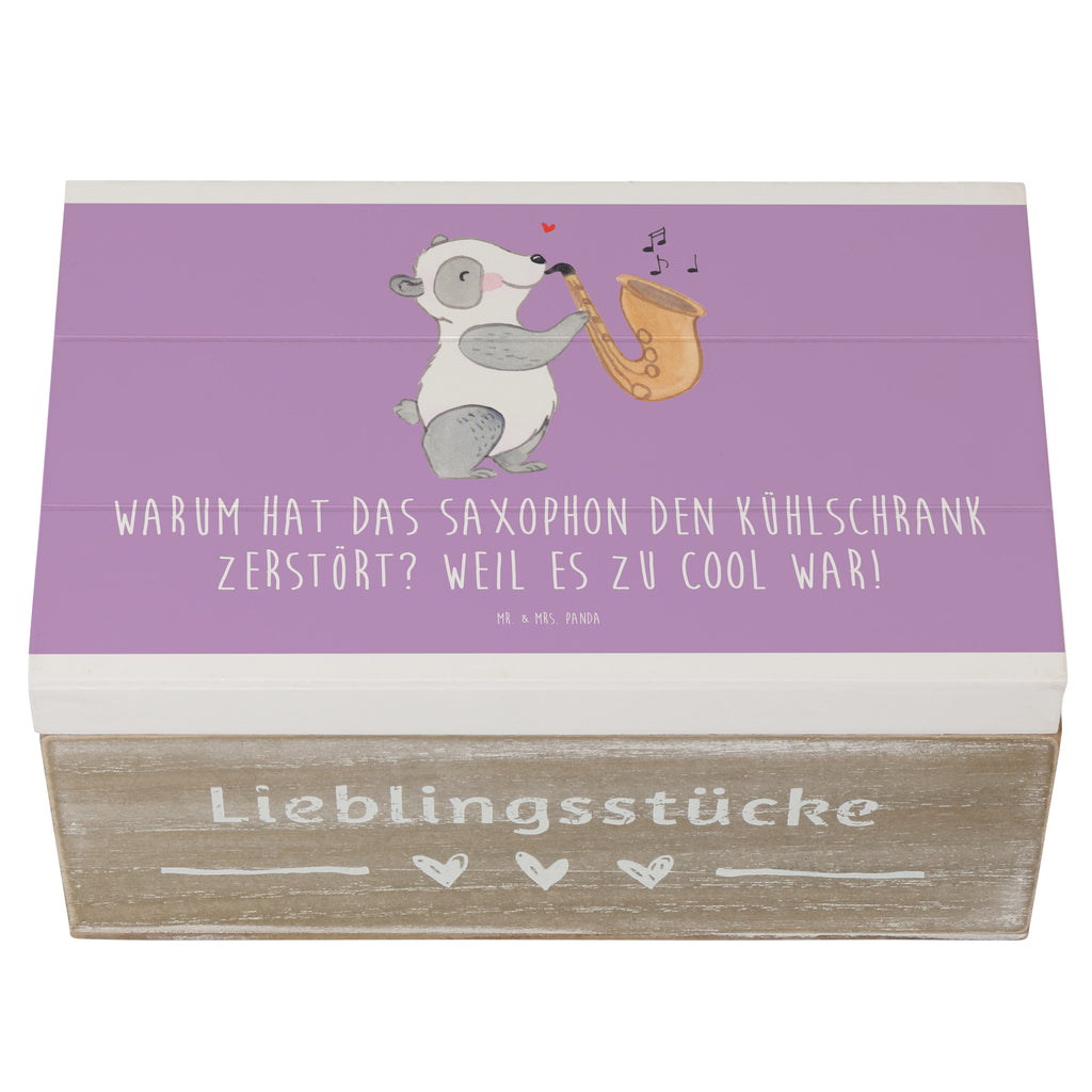 Holzkiste Saxophon Kühlschrank Holzkiste, Kiste, Schatzkiste, Truhe, Schatulle, XXL, Erinnerungsbox, Erinnerungskiste, Dekokiste, Aufbewahrungsbox, Geschenkbox, Geschenkdose, Instrumente, Geschenke Musiker, Musikliebhaber