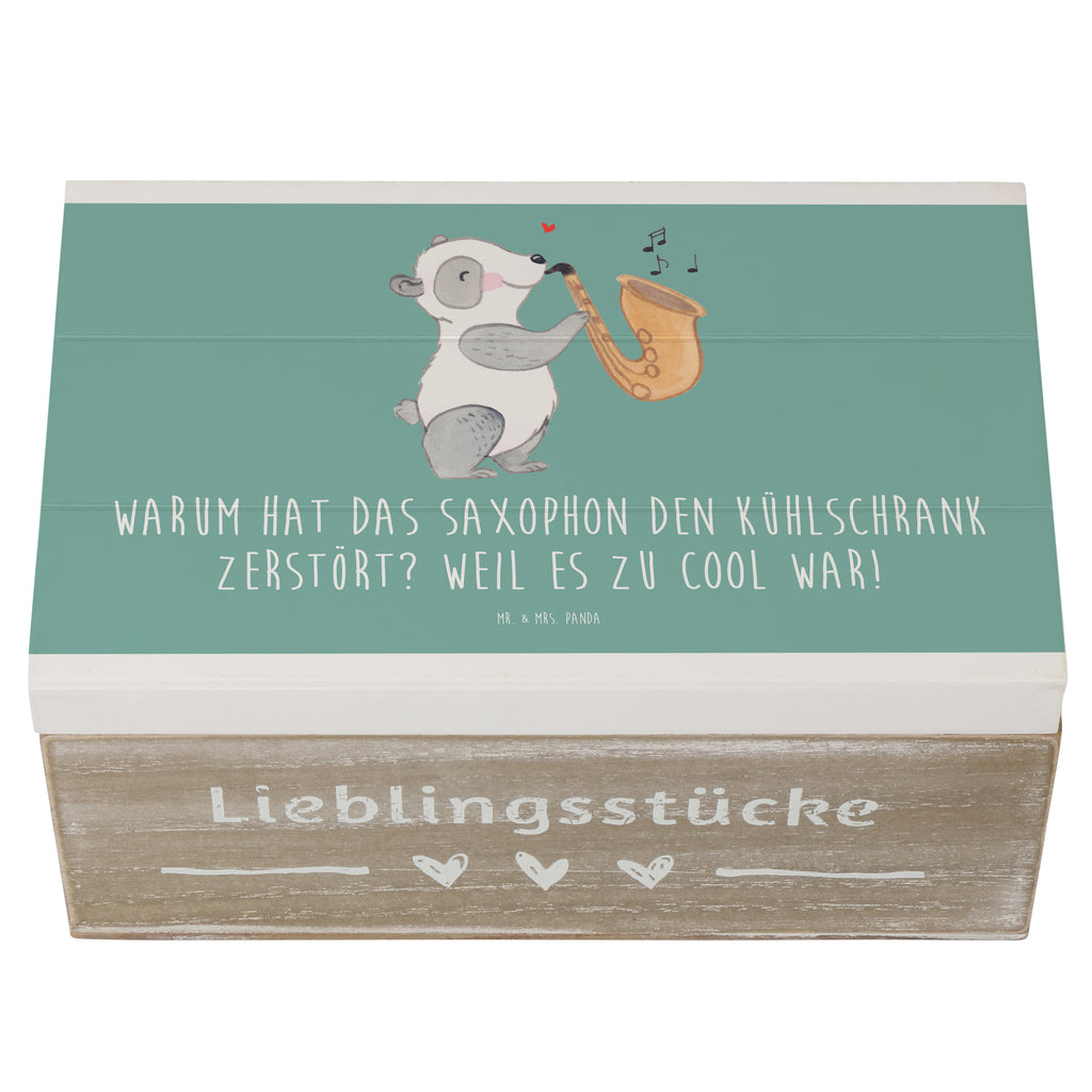 Holzkiste Saxophon Kühlschrank Holzkiste, Kiste, Schatzkiste, Truhe, Schatulle, XXL, Erinnerungsbox, Erinnerungskiste, Dekokiste, Aufbewahrungsbox, Geschenkbox, Geschenkdose, Instrumente, Geschenke Musiker, Musikliebhaber