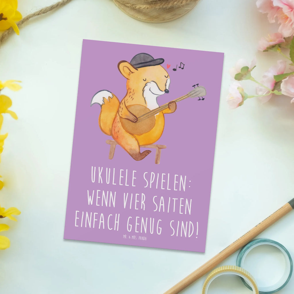 Postkarte Ukulele Freude Postkarte, Karte, Geschenkkarte, Grußkarte, Einladung, Ansichtskarte, Geburtstagskarte, Einladungskarte, Dankeskarte, Ansichtskarten, Einladung Geburtstag, Einladungskarten Geburtstag, Instrumente, Geschenke Musiker, Musikliebhaber