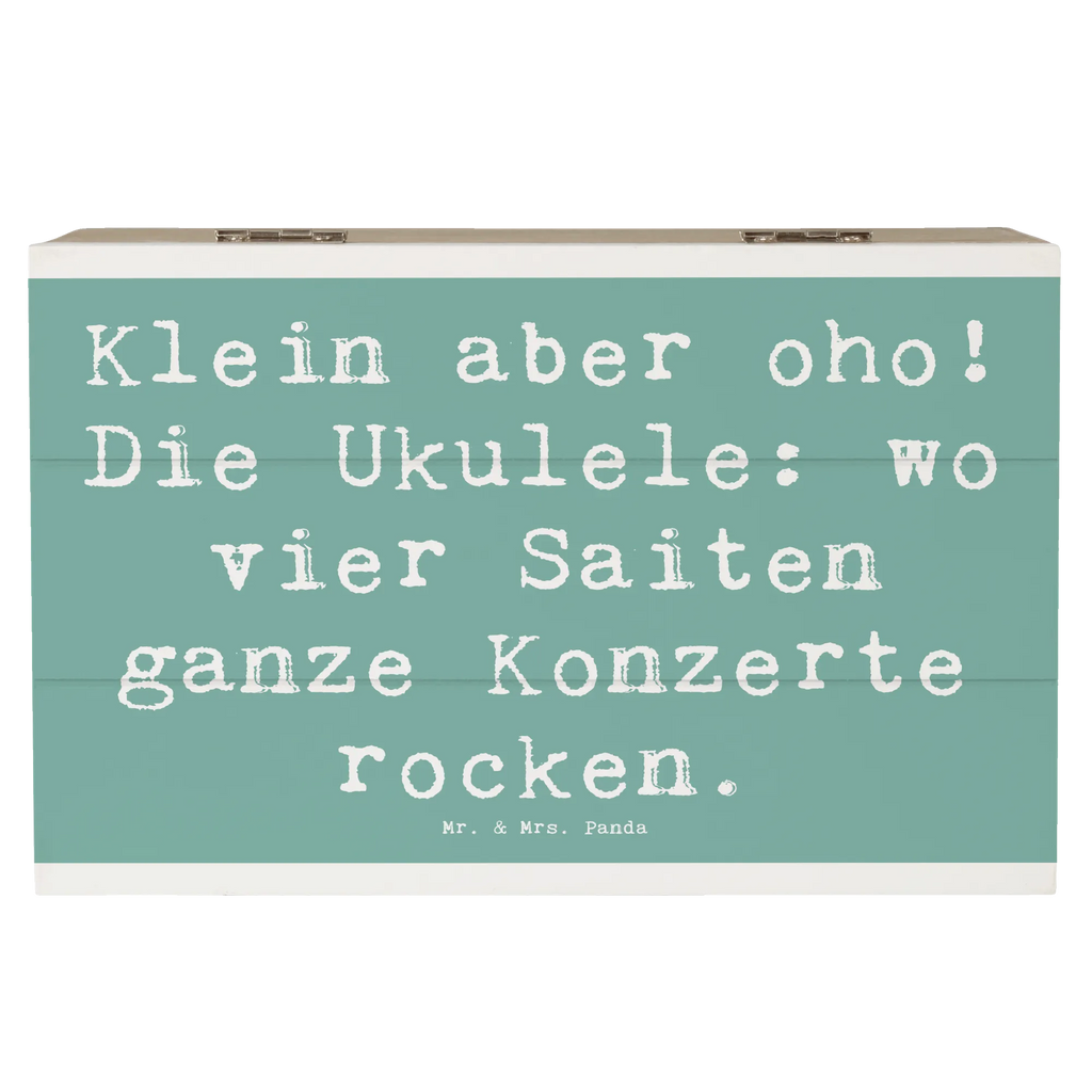 Holzkiste Spruch Ukulele Magie Holzkiste, Kiste, Schatzkiste, Truhe, Schatulle, XXL, Erinnerungsbox, Erinnerungskiste, Dekokiste, Aufbewahrungsbox, Geschenkbox, Geschenkdose, Instrumente, Geschenke Musiker, Musikliebhaber