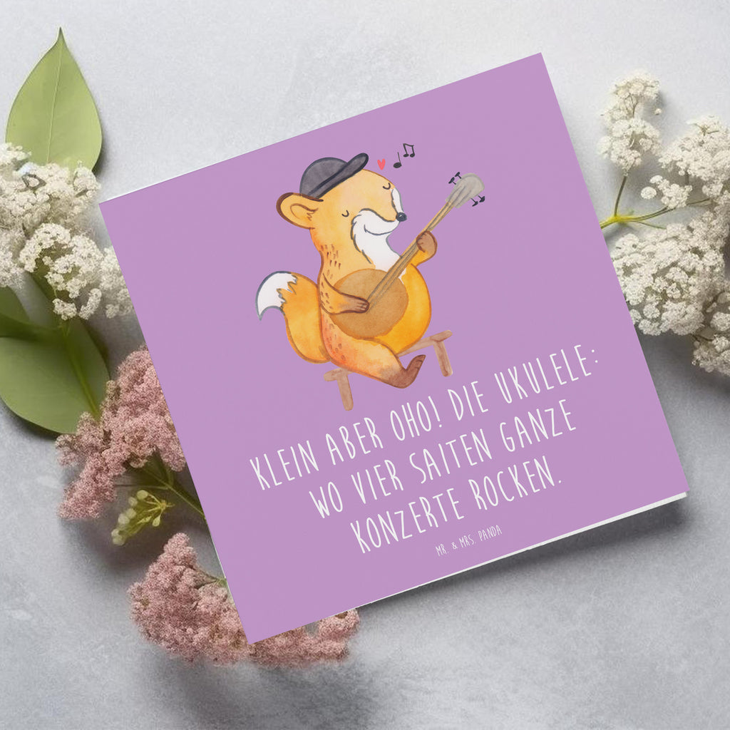 Deluxe Karte Ukulele Magie Karte, Grußkarte, Klappkarte, Einladungskarte, Glückwunschkarte, Hochzeitskarte, Geburtstagskarte, Hochwertige Grußkarte, Hochwertige Klappkarte, Instrumente, Geschenke Musiker, Musikliebhaber