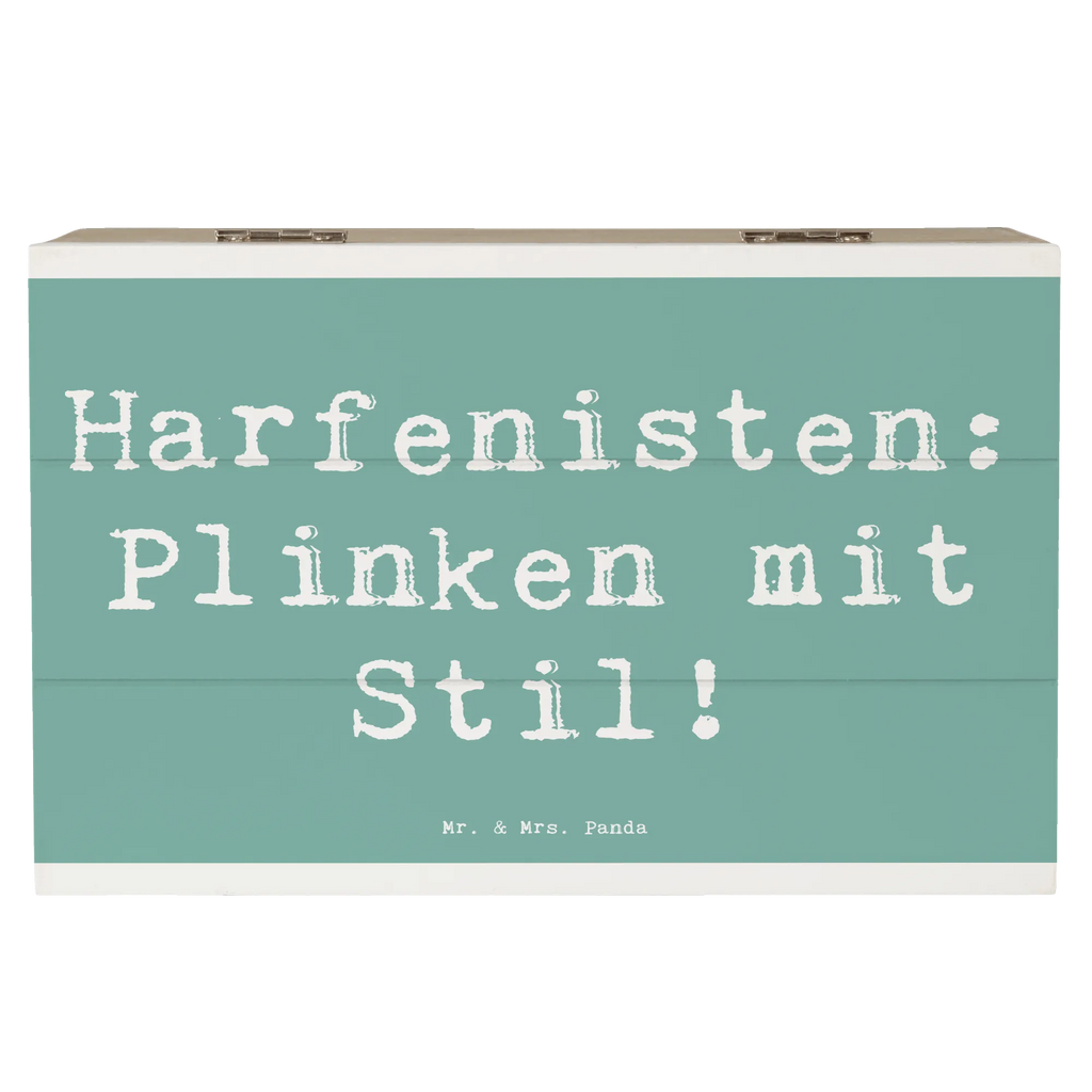 Holzkiste Spruch Harfe mit Stil Holzkiste, Kiste, Schatzkiste, Truhe, Schatulle, XXL, Erinnerungsbox, Erinnerungskiste, Dekokiste, Aufbewahrungsbox, Geschenkbox, Geschenkdose, Instrumente, Geschenke Musiker, Musikliebhaber