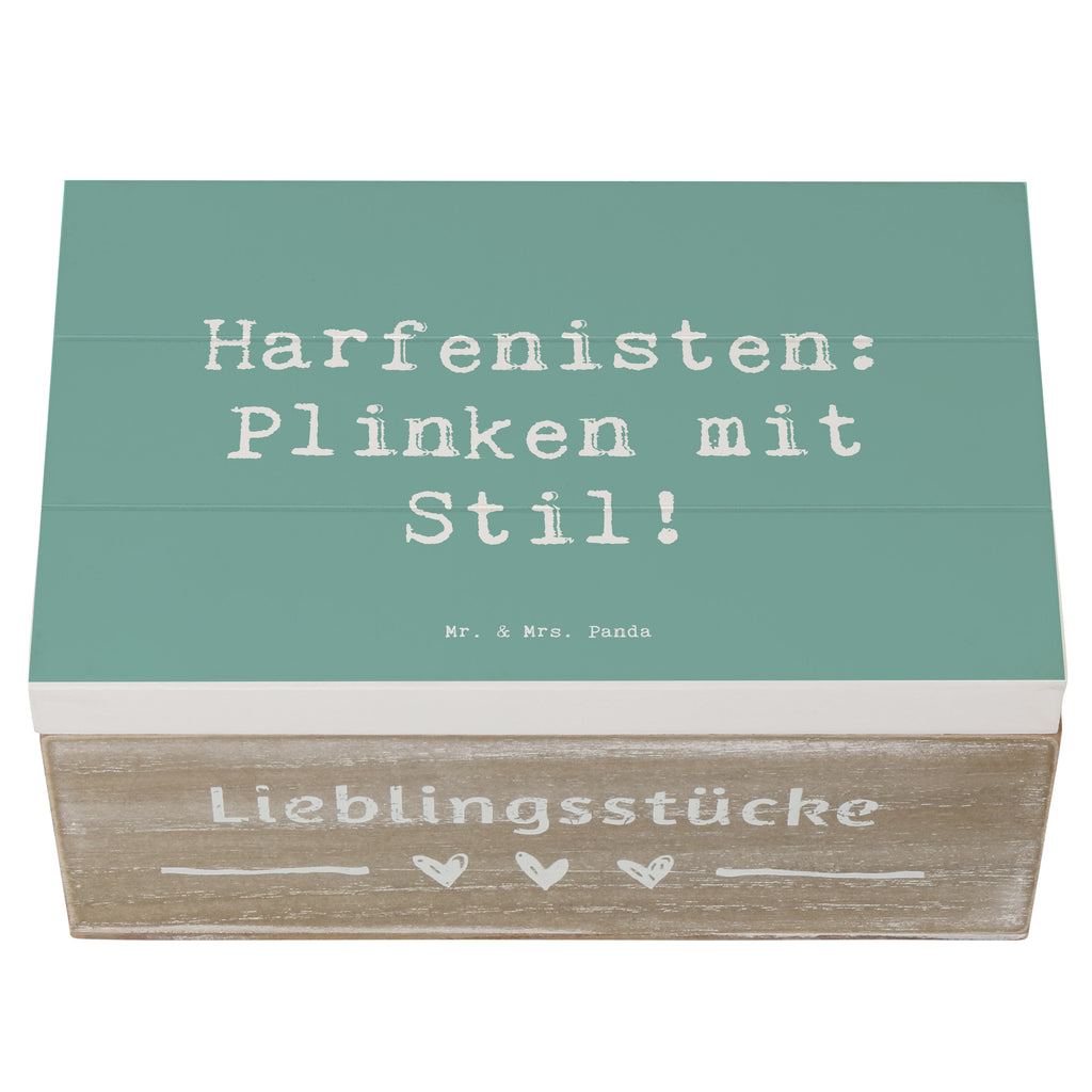 Holzkiste Spruch Harfe mit Stil Holzkiste, Kiste, Schatzkiste, Truhe, Schatulle, XXL, Erinnerungsbox, Erinnerungskiste, Dekokiste, Aufbewahrungsbox, Geschenkbox, Geschenkdose, Instrumente, Geschenke Musiker, Musikliebhaber